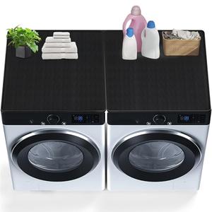 2PCS Washer and Dryer Covers for The Top, 26.77In X 26.77In Silicone Dryer Top Protector Mat, Waterproof, Scratch Resistant, Washable, Dryer Countertop for Home Kitchen and Laundry Room
