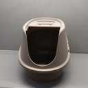 Amazon Basics No-Mess Hooded Cat Litter Box, Standard, Multicolor, 21 in x 16 in x 15 in