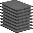 DECOHS 16 Pcs Polyurethane Foam Sheet- 16 x 12 x 1 Inch Cuttable Foam Inserts for Cases- Packing Foam Pads for Toolbox Camera Storage and Crafts