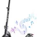 FanttikRide C10 Apex Electric Scooter for Kids 8-12, Adjustable Handlebar Height for Riders 3.9-5.2 ft, 132 lbs, Up to 50 mins, 6.5 Miles Range, 3 Speed Mode 5/8/10 MPH, Bluetooth Music Speaker (Black)