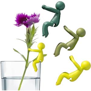 Pack of 3, Plant Breeding Budd, Plant Breeding Friend, Plant Cutting Holder Plant Support Bud, Cute Plant Support Plant breeding Station or Indoor Garden, Three Colors. (3pcs)