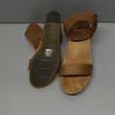 DREAM PAIRS Womens Elastic Ankle Strap Open Toe Platform Wedge Sandals Comfortable Summer Shoes (8.5, Camel)