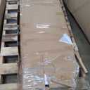 GarveeHome 51" Tall King Size Bed Frame with Deep Button Tufted Wingback Headboard and Footboard, Velvet Upholstered Platform Bed Frame, No Box Spring Needed, Easy Assemble, Grey