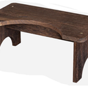 AZEN Wood Toilet Stool Squat Adult, Poop Stool for Bathroom Adults, Portable Toilet Potty Stools for Adults, 7 Inch Height (Black (1 Pack))