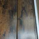 Gannyfer Record Player Stand  Minimalist Vinyl Record Storage Holds Up to 160 Albums, Mid-Century Record Holder Display Shelf with Wood Legs, Turntable Cabinet for Living Room, Bedroom (Brown)