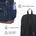 JanSport Cool Backpack, with 15-inch Laptop Sleeve - Large Computer Bag Rucksack with 2 Compartments, Ergonomic Straps, Black, One Size