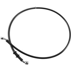 ACROPIX 100cm AN3 M10 Car Hydraulic Brake Line Oil Hose Pipe Fitting 28 28 Stainless Steel for Car Motorcycle Dirt Racing Bike Black Car Parts