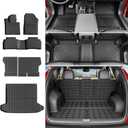 powoq Floor Mats Compatible with 2022 2023 2024 2025 2026 Tucson Cargo Mat with Backrest Mat Floor Liner TPE Replacement for 2022-2026 Tucson Accessories (Trunk Mat+Backrest Mat+Floor Mat)