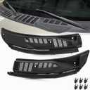 Windshield Wiper Cowl Cover Panel Grille Compatible with 2017-2022 Ford F250 F350 F450 F550 Super Duty, Left & Right Side Front Insert Panel with Clip, Replaces#HC3Z-25022A68-AA(Without Nozzles Hoses)