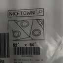 NICETOWN 100% Blackout Window Curtain Panels, Cold and Full Light Blocking Drapes with Black Liner for Nursery, 84 inches Drop Thermal Insulated Draperies (White, 2 Pieces, 52 Wide Each Panel)