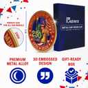 5 x FLAGWIX America 250th Anniversary Car Visor Clip for Patriotic Decorations - 1776-2026 Metal Visor Clips for Cars 3in - United States 250th Gifts, Veterans Day Gifts Accessories for Men Women