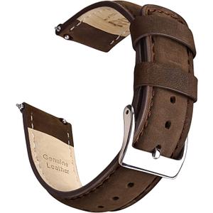 Ritche Christmas Gift Quick Release Leather Watch Bands Genuine Watch Straps for Men Women Top Grain Leather Watch Strap, White Elephant Gifts, Stocking Stuffers for Men, Father's Day gifts