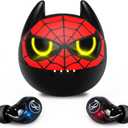 Wireless Earbuds, Touch Control Headset Stereo Sound in-Ear Wireless Earpiece, Bluetooth Earphones with Red Cartoon Charging Case (B91)