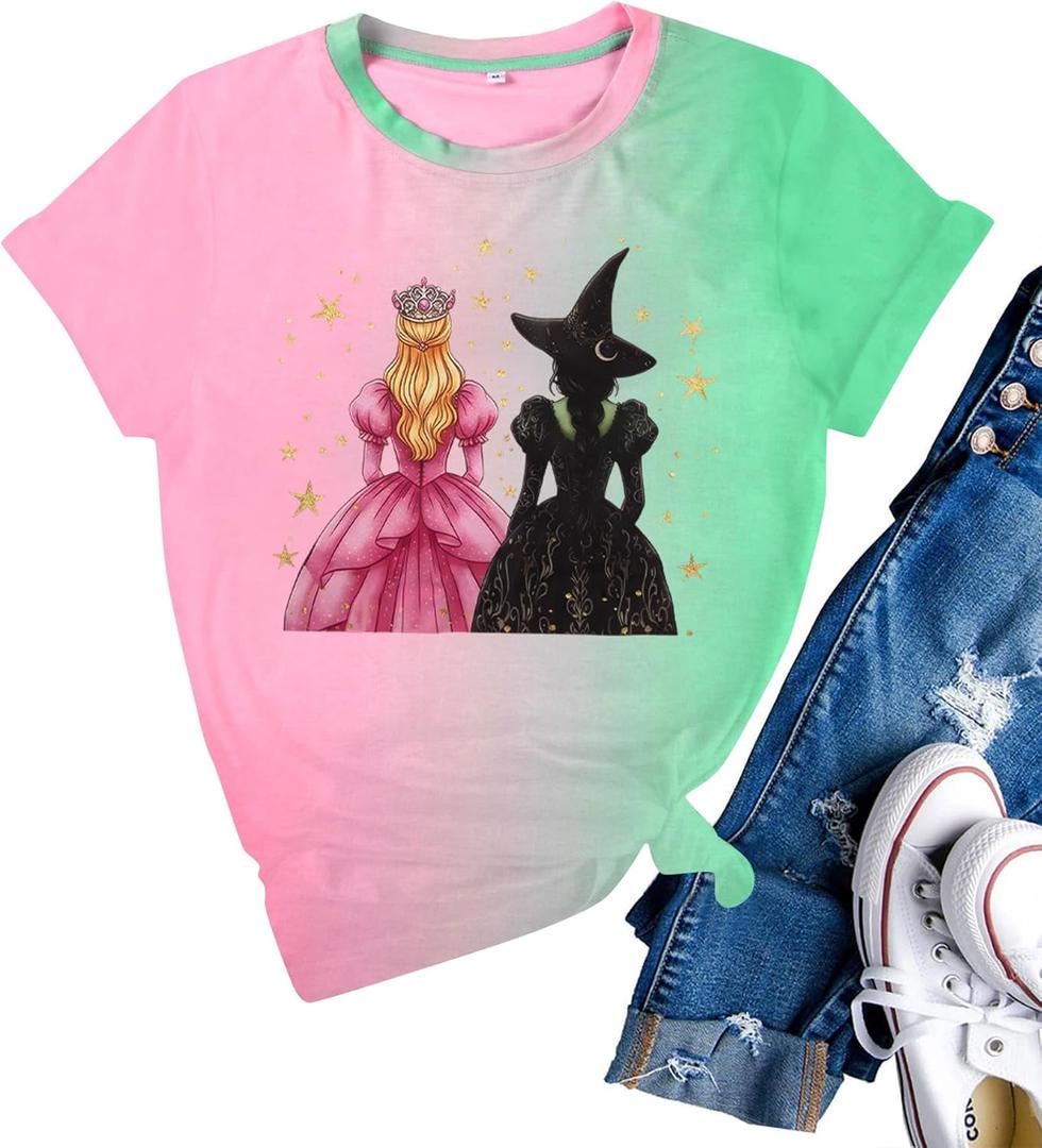 Women Musical Movie Shirt Musical Girls Shirts Birthday Gifts Fan Tee Casual Short Sleeve Tops (L)