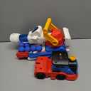 iPlay, iLearn Kids Launching Truck Toys for Boys Ages 35, Toddler Track Toy, 4 Mini Diecast Race Cars, Balls Shooting Game, Large Light Sound Carrier Train, Birthday Gifts for 46 7 8 9 Yrs Old Child