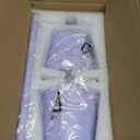 Faithorse Pack of 2 Cordless Table Lamp, 5200mAh IP54 Waterproof Rechargeable Battery Desk Lamp, 3 Color Stepless Dimming Up, Battery Operated Lamp for Kitchen/ Bedside/ Outdoor/ Restaurant (Lavender Purple)