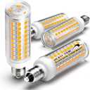 E11 Led Bulbs, JDE11 120V 75W Halogen Candelabra Bulbs Equiva Dimmable, T3 T4 Mini Base JD E11 Bulb, 2700K Warm White 7W 750lm for Chandeliers, Candelabra, Ceiling Fan, Table Cabinet Lighting, 4Pack