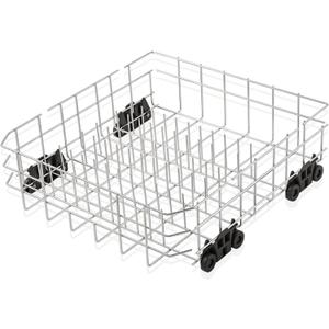 Upgraded W10728159 Dishwasher Lower Rack Stainless Steel Replacement Parts for Maytag Kitchenaid Dishwasher Rack W10525646 W10780925 Dishrack Whirlpool Kenmore Dishwasher Bottom Rack Assembly Wheels
