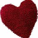 Fun Express Heart Shaped Pillow 14 Inch - Soft Chenille Throw Pillows for Valentine's Day Decor | Decorative Pillows for Bed, Couch & Living Room | Cute Room Decor Gift for Girls & Home