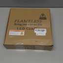 kakoya Flameless LED Candles with Timer 5 Pc Flickering Flameless Candles for Romantic Ambiance and Home Decoration Stable Acrylic Shell, With Embedded Star StringBattery Operated Candles Grey