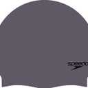 Speedo Elastomeric Solid Silicone Swim Cap (Vintage Fog)