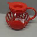 Ecolution Patented Micro-Pop Microwave Popcorn Popper with Temperature Safe Glass, 3-in-1 Lid Measures Kernels and Melts Butter, Made Without BPA, Dishwasher Safe, 3-Quart, Red