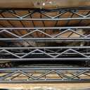 IZEUK 1400 LBS Garage Black Shelving Wide Storage Shelves 4 Tier Adjustable Heavy Duty Metal Wire Rack Standing Shelf Unit for Kitchen Office College Dorm Garage Warehouse 15.8" x 45.8"x 59.4"