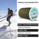 Paracord 550Lb,9 Strand Paracord Rope 328ft Parachute Cord for Outdoor Camping Hiking Survival,Army Green