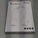 AI Neck Fan, 4 Speeds Adjustable Portable Personal Fan Rechargeable, 4000 mAh Battery Faster Cooling Wearable Fan, Ultra Quiet for Home, Office, Travel, Outdoor (White)