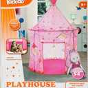 Kidodo Play Tent for Kids Toy Children Pop Up Tent Kids Playhouse Indoor, Pink