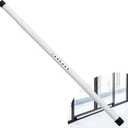 WIDYANA Sliding Door Security Bar, 17.1-40 inches Adjustable Sliding Glass Patio Door Security Bar, White Sliding Door Lock Bar with Rubber Tips, 1.25 inch Diameter Window Security Bar for Home 8 Pieces