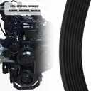 ECSiNG Ribbed Drive Fan Belt 8PK1460 3288812 Compatible with Cum-mins 5.9L 6B 6BT 6BTA