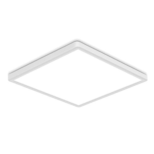 Tealight 12 Inch Square Flush Mount LED Ceiling Light Fixture, 6500K Daylight White Light LED Ceiling Lamp, Slim Flat Panel Lighting Fixture for Laundry Room, Bedroom, Kitchen, Living Room, Closet Tealight 12 Inch Square Flush Mount LED Ceiling Light Fixture, 6500K Daylight White Light LED Ceiling Lamp, Slim Flat Panel Lighting Fixture for Laundry Room, Bedroom, Kitchen, Living Room, Closet