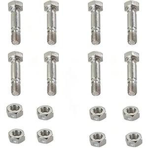 52100100 Shear Pins and Nuts Fits for Ariens Ariens 521001 00659100 John Deere AM136890 Rotary 5575 Snow Blower (8pk)