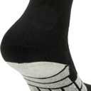 Dirk Soccer Socks for Men Women Anti-Slip Athletic Sports Knee High Socks, 2 Pair/White, Medium (Black)