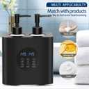 Lotion Warmer, Yofuly Massage Oil Warmer for Massage Therapy, Electric Massage Oil Heater with Four Oil Bottles, Portable Cream Warmer Heated Dispenser for Spa, Salon and Home Use, Matt Black