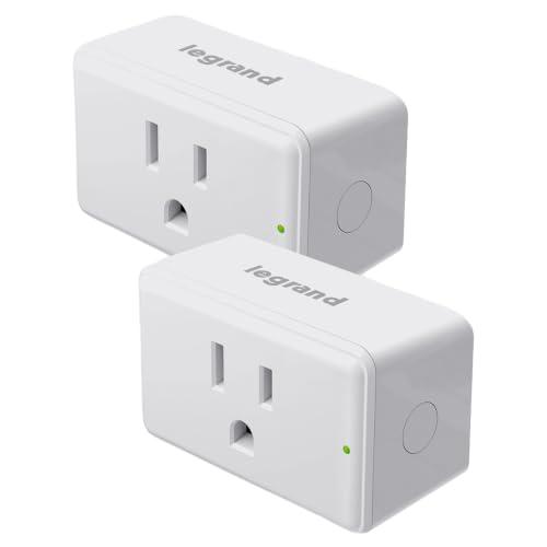 Legrand Radiant® Wi-Fi Matter Smart Plug Matter Hub Required 15A, Easy Setup, Enhanced Compatibility with Apple HomeKit, Google Home, Alexa & SmartThings, Easy Wi-Fi Connectivity w/ Matter (1 Pack)