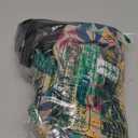 Drawstring Backpack with Mesh Pockets String Gym Bag Sackpack Sandproof Water Resistant Beach Backpack for Men Women (01-gray Leaves)