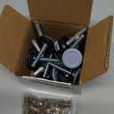 Furniture Leveler PTFE(Teflon) Bottom(28mm Base),Threaded Shank(1/4-20) Adjust Pads,Table/Chair/Cabinet/Sofa Medium Adjustable Legs Leveling,Nuts Installation and Floor Protection(16 Pack)