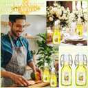 Havawish 48 Sets 4 oz Limoncello Bottles Swing Top Glass Bottles for Homemade Clear Flip Top Mini Limoncello Bottle with Labels Airtight Cap Lids for Home Brewing Gifts Wedding Baby Shower Favors