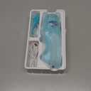 AquaSonic Kids' Water Flosser for Ages 6+ | Standard Nozzle, Orthodontic Nozzle & Waterproof Stickers | 4 Flossing Modes | Aquarium Adventures Theme (Blue)