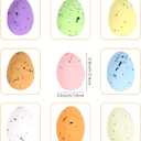 6 x Allaugh Easter Egg Vase Filler: Lightweight Foam Eggs for Quick Spring Decor - Non-Toxic Toddler-Safe Centerpiece - Busy Mom's Easter Brunch & Egg Hunt Table Upgrade (0.9"  0.6")