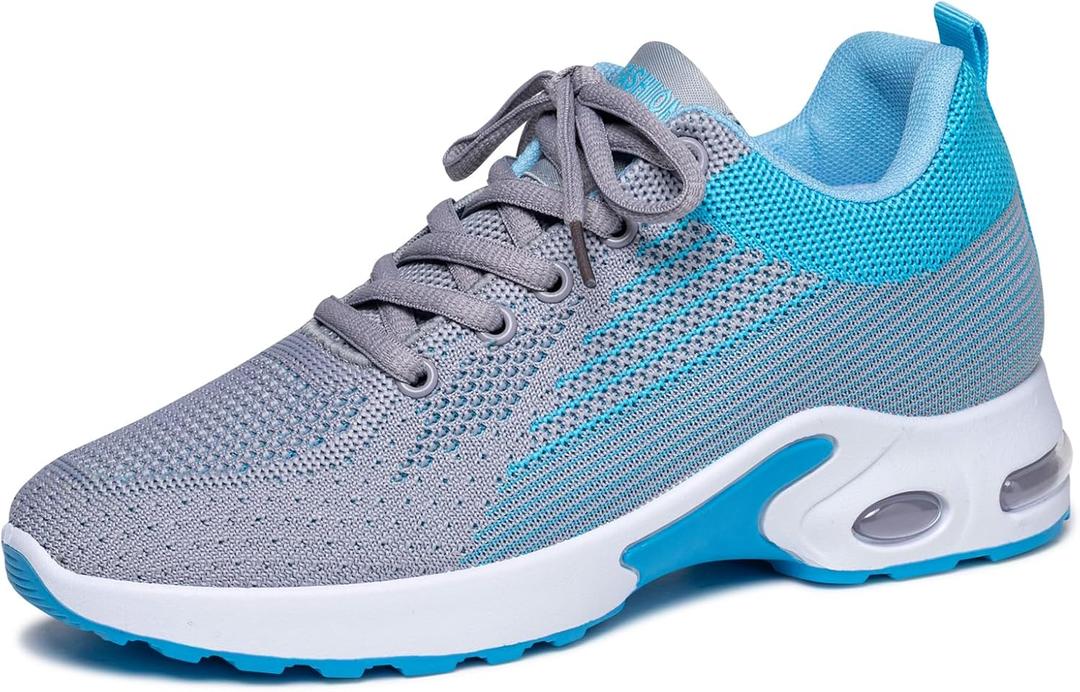 Padgene Womens Sneakers Air Cushion Running Shoes Lightweight Tennis Walking Shoes Mesh Breathable Gym Work Fashion Sneakers Athletic Comfortable Casual, Size 42