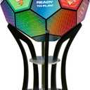 Officially Licensed FIFA World Cup 2026 3D Wooden Soccer Ball Puzzle, 165-Piece DIY Assembly Model Kit, Soccer Collectible Desk Decor for Home Office Bar Shelf, Gift for Soccer Fans - Mascots Mood