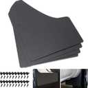 SUNPIE Car Mud Flaps Universal Fit Black Splash Guards (4 Pack) with 20 Pieces 6mm Fastener Rivet Clips