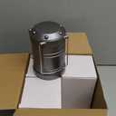 Lichamp LED Camping Lantern, 4 Pack Battery Powered Flashlight for Power Outages, Portable Collapsible Hanging Light Essential for Home, Outdoor, Emergency Lamp Survival Kit Gear for Hurricane, Gray