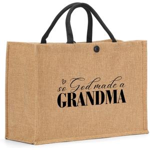 Crap Bag Granny Gigi Abuela Mimi Nana Grandma Aunt Memaw Mama Mom Gifts Burlap Tote Bag for Women Female Her