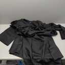 Men's Cosplay Cloak Robe Costume Halloween Tunic Hooded Uniform (Large, Black)