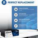 204A Toner Cartridge M180nw Ink Replacement for HP 204A Work with Color Pro MFP M180nw M181fd M181fw M180n M154nw M154a Printer Ink 204
