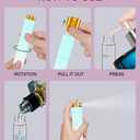 2 x YOUXIU Travel Perfume Bottle Refillable,perfume travel refillable 10ml Portable Mini Refillable Perfume Atomizer Refill Bottlerefill Small Spray Bottle Fortravel Accessories For Women Mens 4 Pack (Purple Pink Blue White)